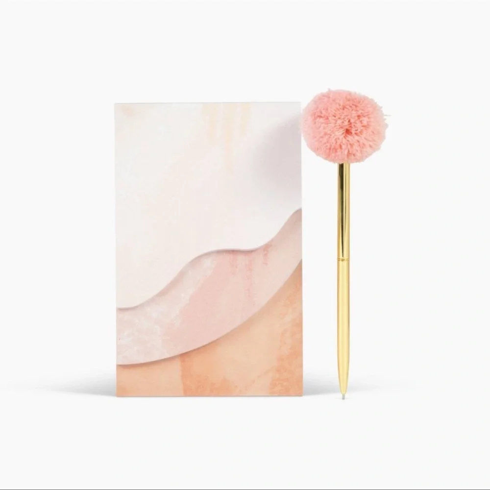 Garven Tiered Notepad with Pom Pen Set